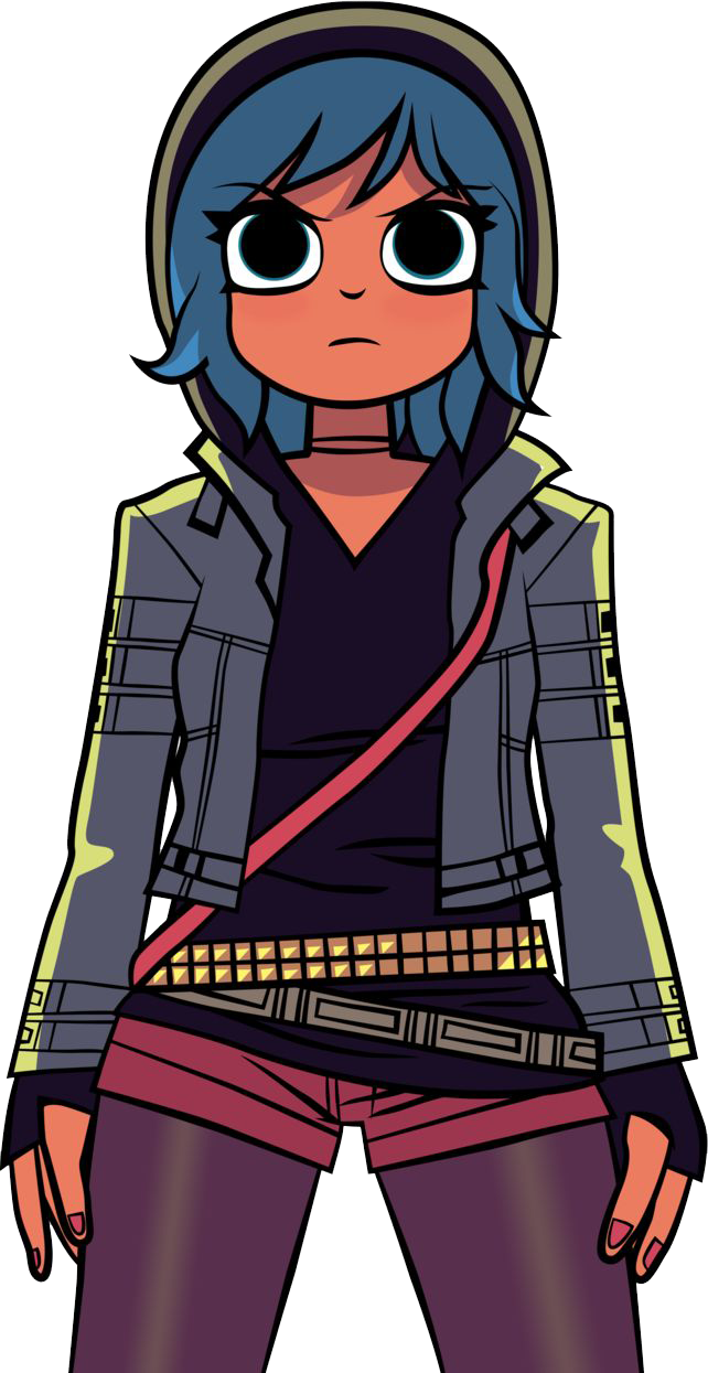 Scott Pilgrim - Scott Pilgrim Ramona Flowers Comic (642x1245), Png Download