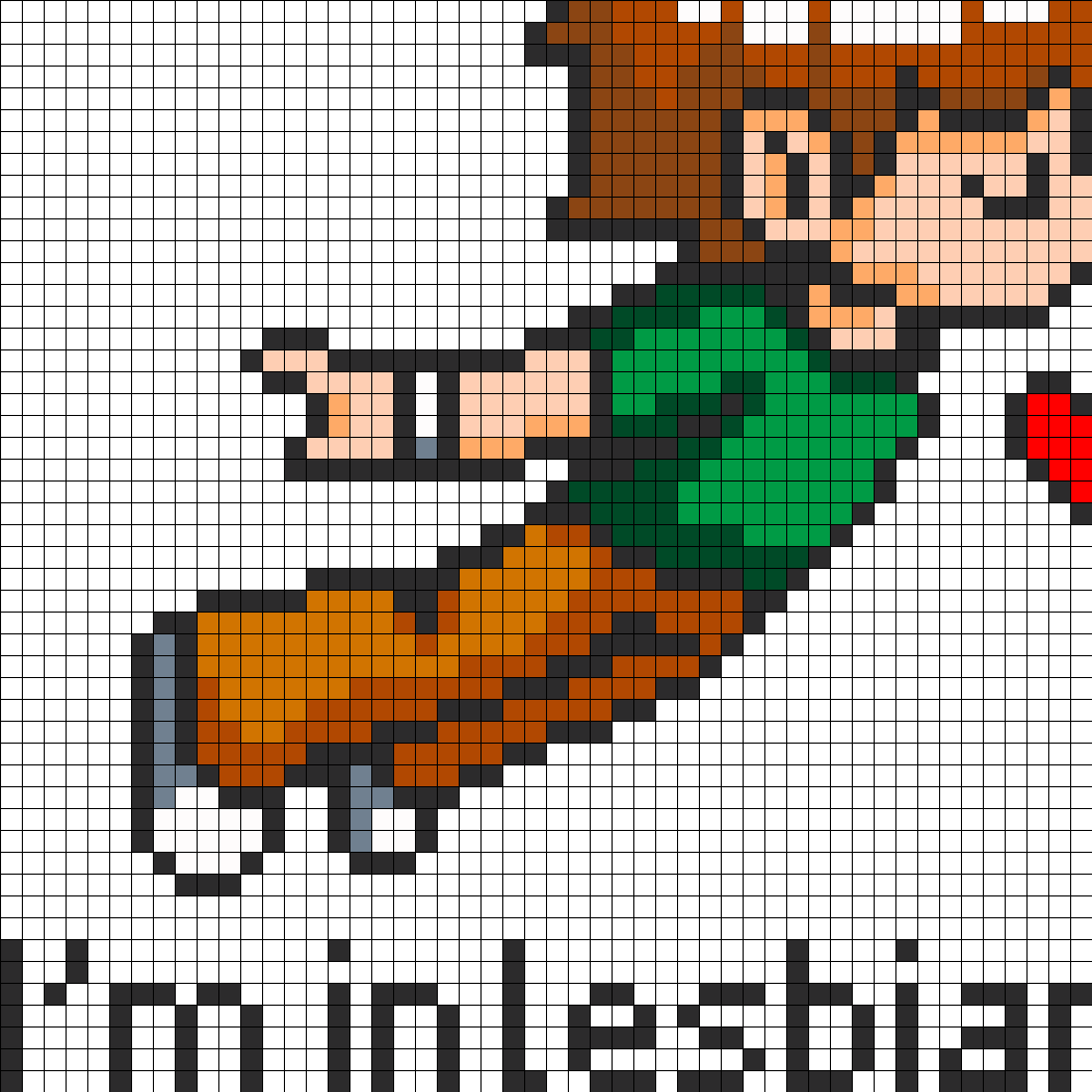 Im In Lesbians With You Part - Perler Bead Scott Pilgrim (1050x1050), Png Download