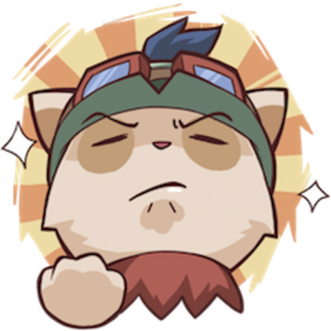 I Only Did Well That Game Cause Of Lulu And Varus Helped - Emojis League Of Legends (480x480), Png Download