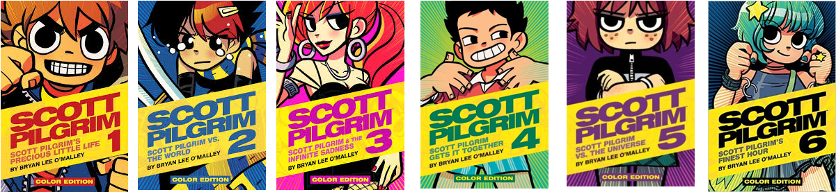 Scott Pilgrim - Volume 1 Color Hardcover Graphic Novel (1230x297), Png Download
