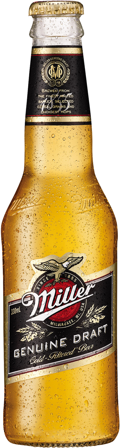 Miller Genuine Draft 330ml (1600x2000), Png Download