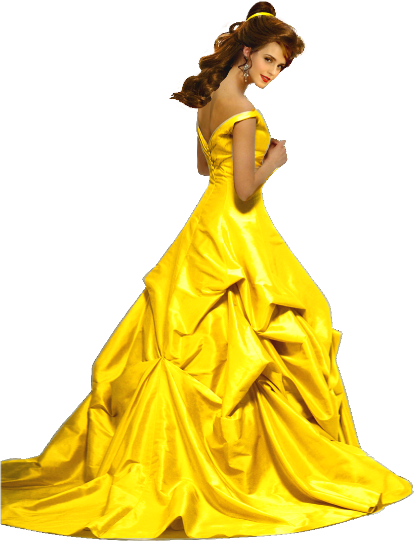 Belle Png Transparent Picture - Emma Watson As Belle Png (852x1068), Png Download