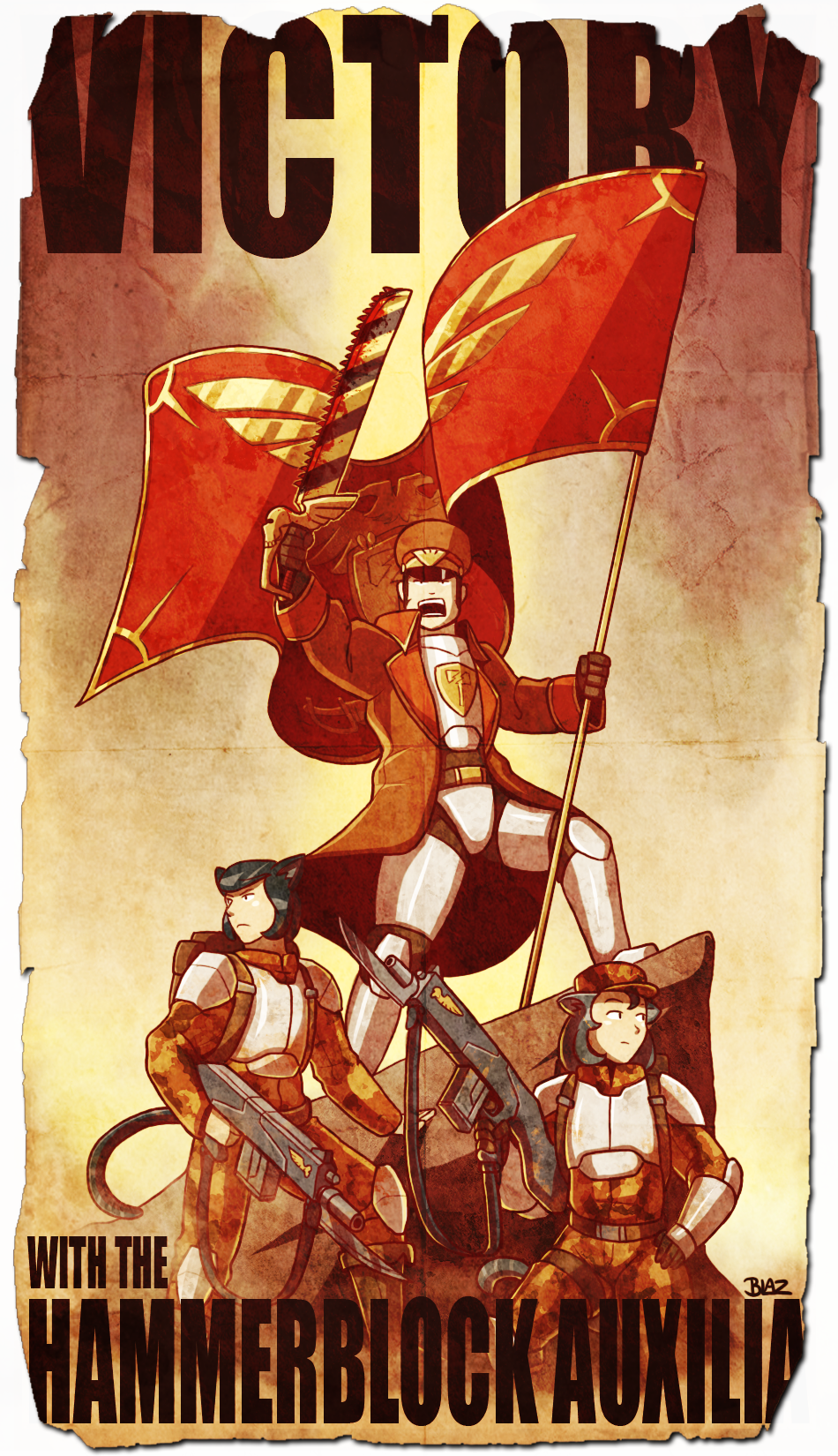 Pin By Sexy Pin Shop On Imperial Propaganda - Felinids Warhammer (950x1650), Png Download