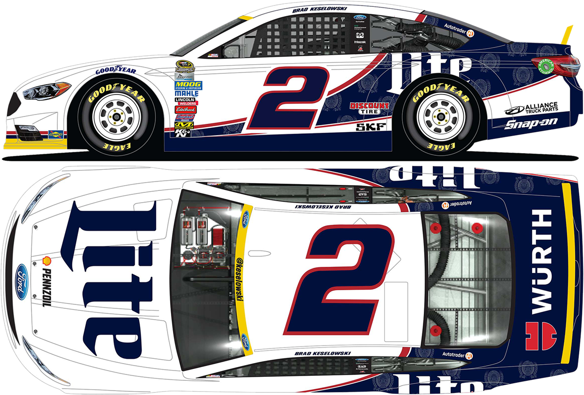 Larger Photo - Brad Keselowski 2017 Car (1200x812), Png Download