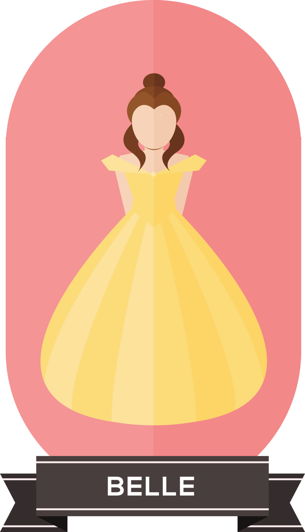 Belle - Portable Network Graphics (1000x1743), Png Download