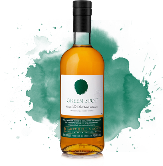 Alcohol Vector Jameson Bottle - Green Spot Irish Whiskey - 750 Ml Bottle (570x610), Png Download