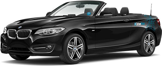 2er Cabrio Bulletpoints Iloveimg Cropped - 2017 Bmw 230i Black (527x232), Png Download