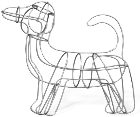 Assorted Dog Topiaries - Library (500x500), Png Download