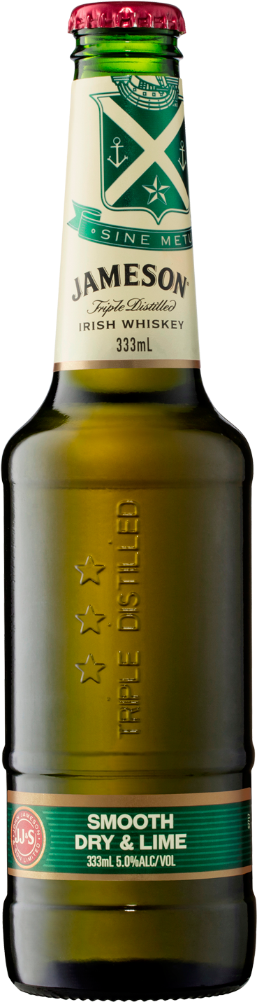 Jameson Irish Whiskey Smooth Dry & Lime 333ml - Jameson Irish Whiskey Smooth Dry & Lime (1600x2000), Png Download
