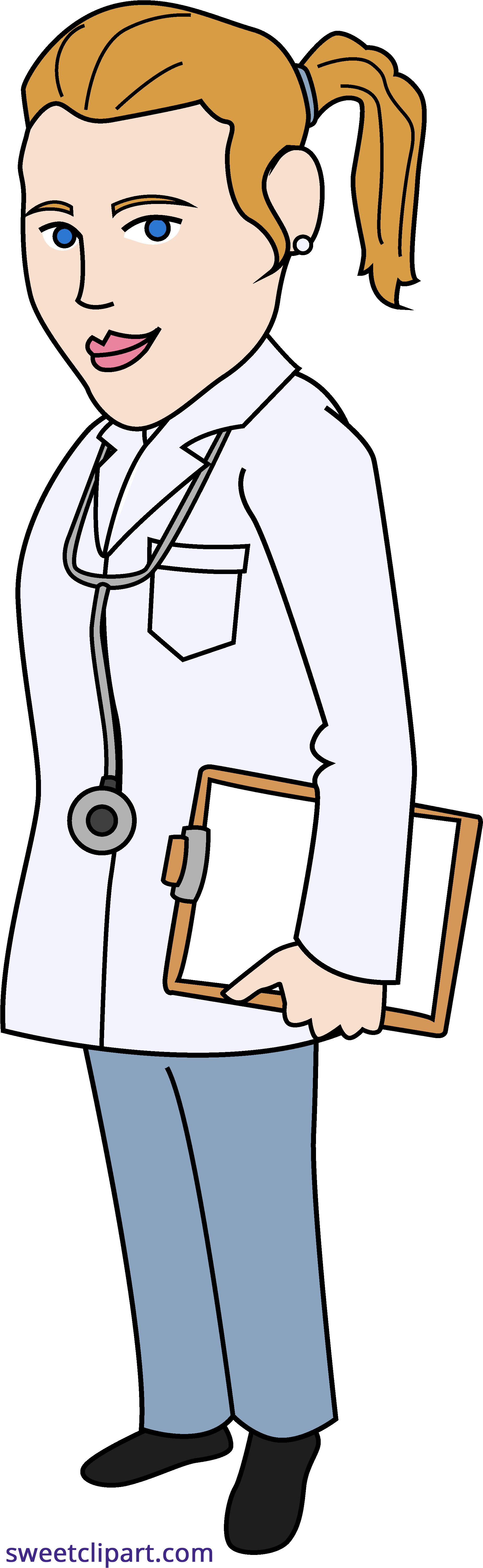 Doctor Clipart Clipart - Doctor Clipart Transparent Background (1866x6025), Png Download