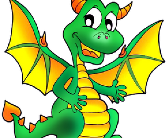 Chinese Dragon Clipart Cartoon - Green Dragon Cartoon (640x480), Png Download