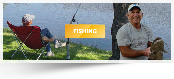 Fishing-home - Vacation (586x269), Png Download