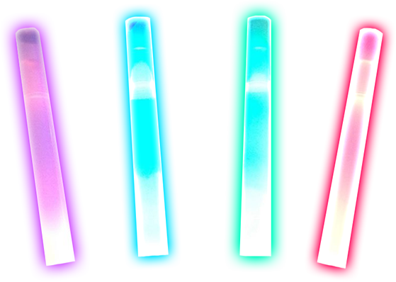 Glow Sticks - Transparent Glow Sticks Clipart (559x398), Png Download