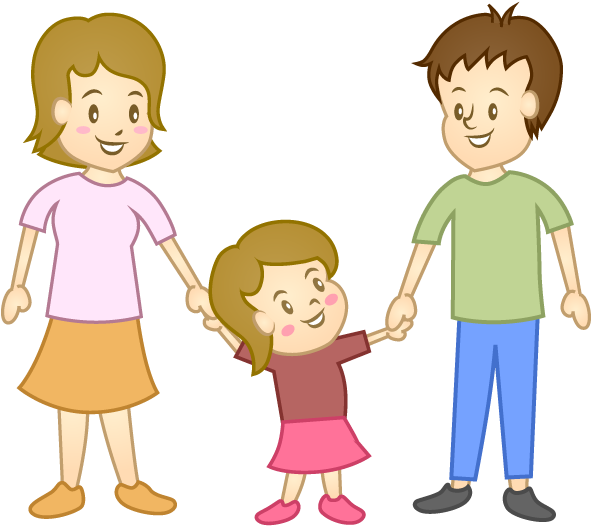 Small Child And Parent Clipart - Clip Art (640x640), Png Download