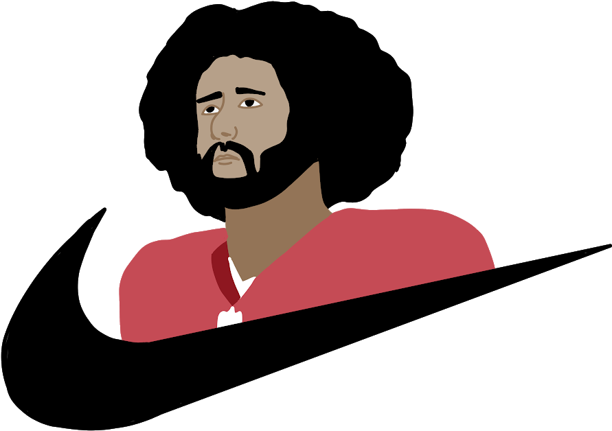 Anna Boyle/art Editor - Colin Kaepernick Kneeling Art (980x933), Png Download