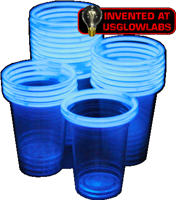 Glow Stick Cups - Nighttime Party Ideas (400x400), Png Download