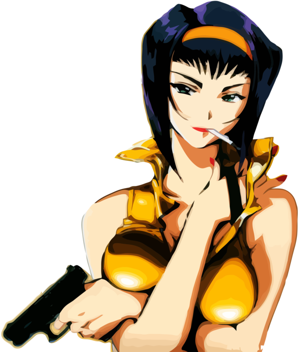 Valentine By Toonegeminielf On - Faye Valentine Cowboy Bebop (1032x774), Png Download
