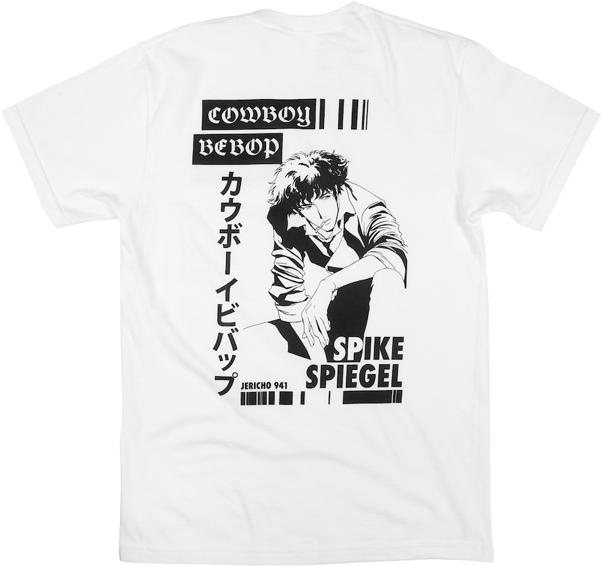 Cowboy Bebop Spike White Tee - Cowboy Bebop (1200x1200), Png Download