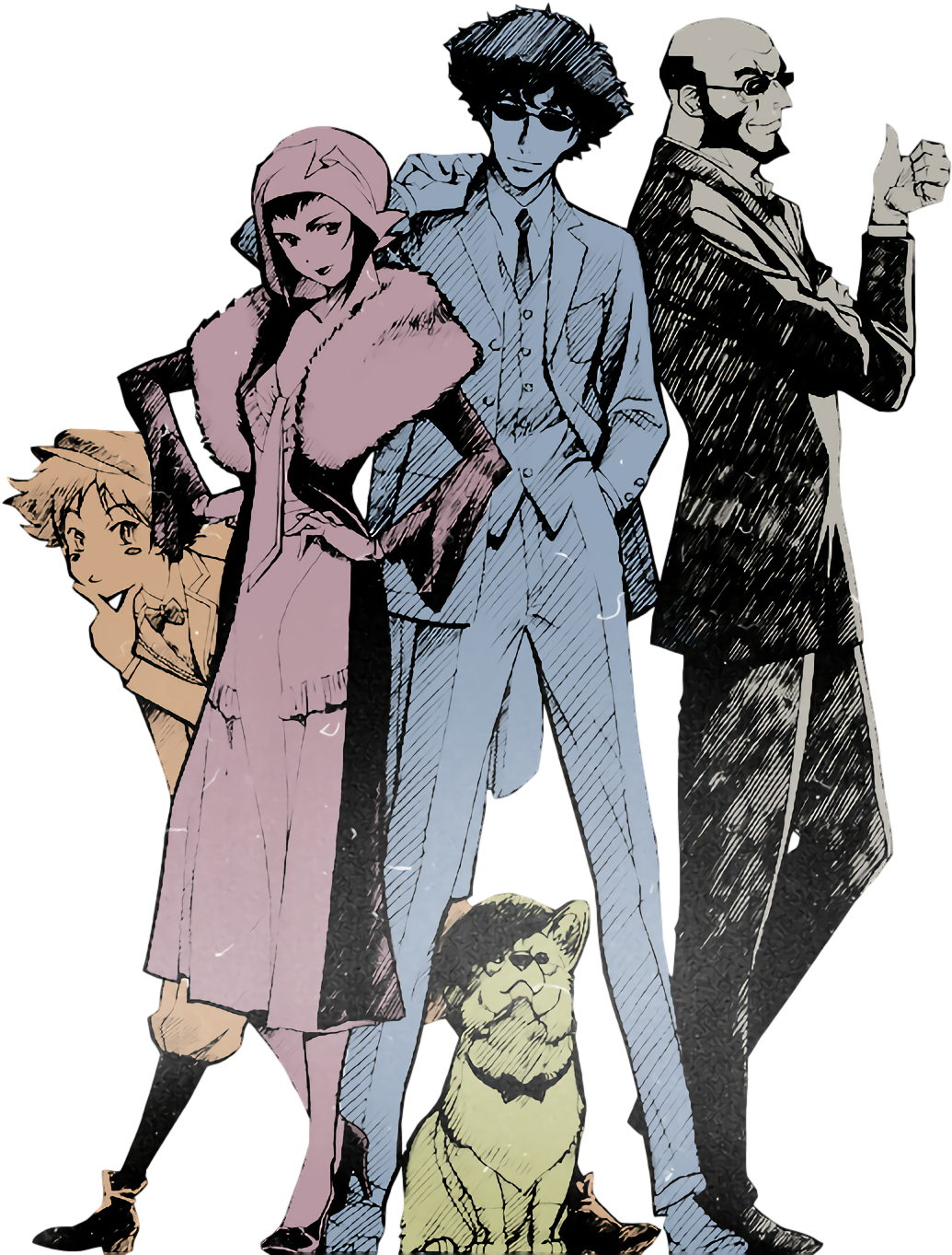Cowboy Bebop - Cowboy Bebop Character Designs (1096x1414), Png Download