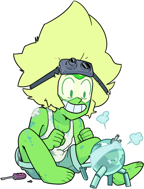 Green Fictional Character Cartoon Clip Art Leaf Organism - Shattering Robonoid Steven Universe (602x699), Png Download