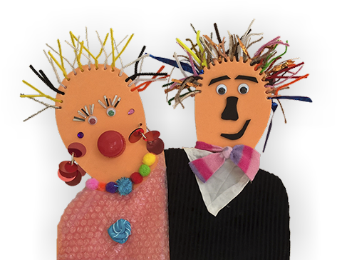 Scrap Couple Are Characters Born In The Scrapstore - Scrap (555x376), Png Download