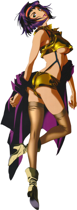 Cowboy Bebop Fey - Cowboy Bebop Faye Valentine Anime Fabric Wall Scroll (354x700), Png Download