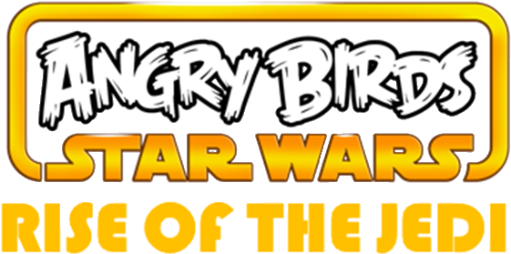 Angry Birds Star Wars Rise Of The Jedi Logo - Angry Birds Star Wars Logo (640x333), Png Download
