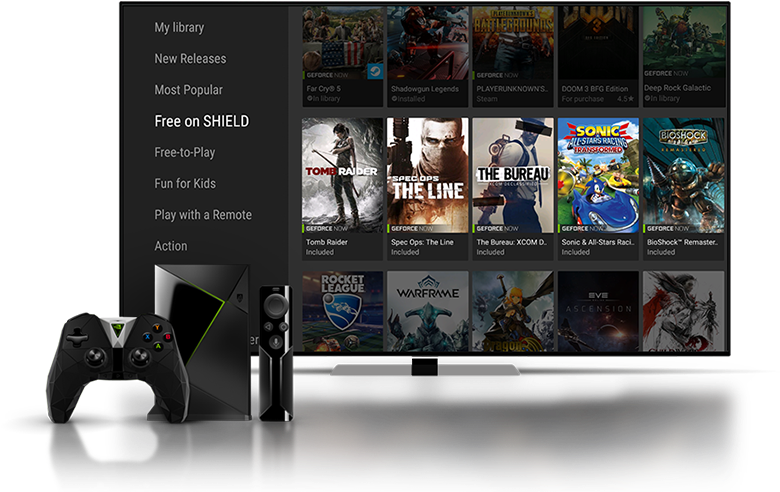 Exclusive For Shield Tv - Geforce Now (1060x500), Png Download