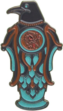 Bioshock 'murder Of Crows' Vigor Pin Badge - Penguin (480x480), Png Download