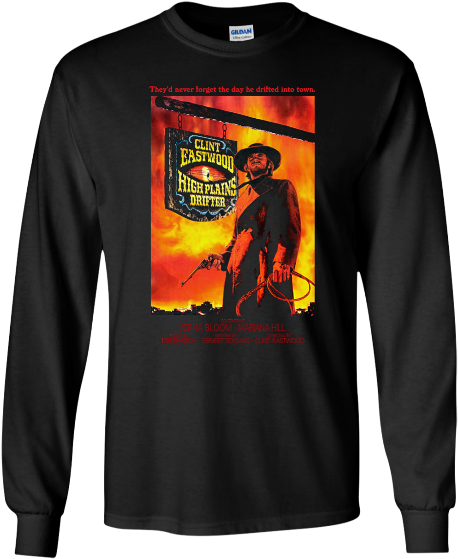 High Plains Drifter Clint Eastwood Western The Good - High Plains Drifter Movie Poster 24x36 (1155x1155), Png Download