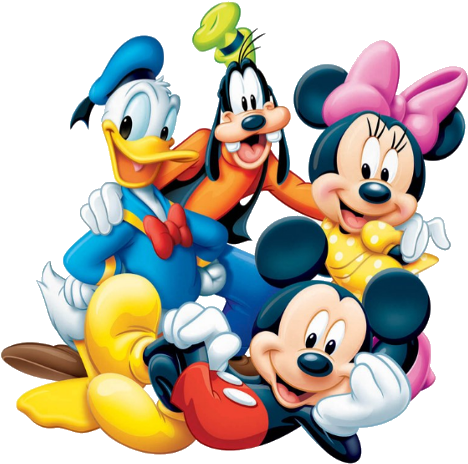 Mickey Mouse Clubhouse Clipart Png For Kids - Mickey Mouse And Friends (500x500), Png Download