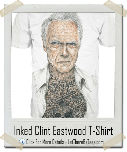 Inked Clint Eastwood - Dr Seuss Gangster (415x495), Png Download