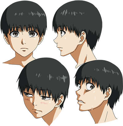 Kaneki 02 - Tokyo Ghoul Character Kaneki (400x436), Png Download