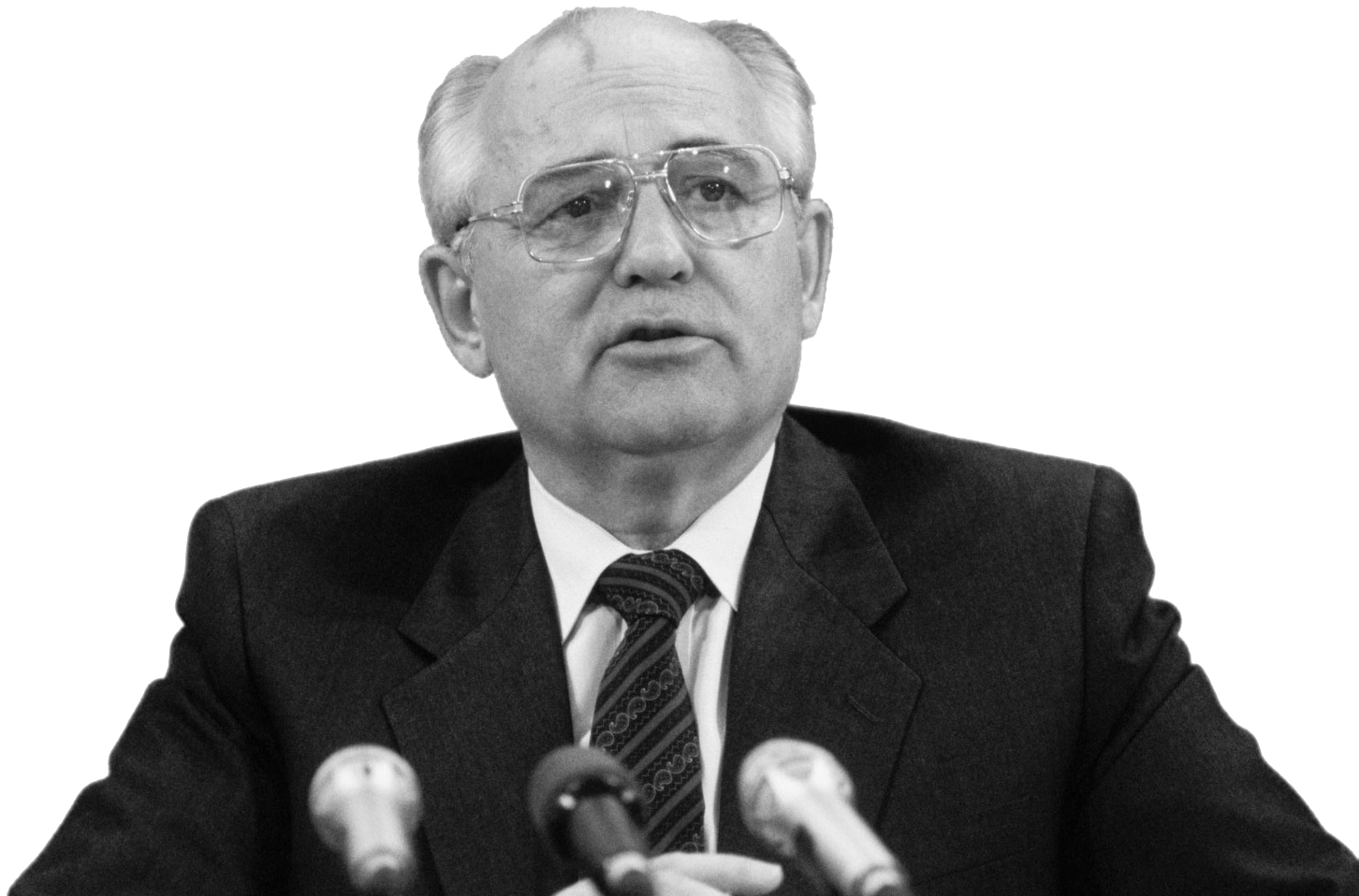 Gorbachev Speaking Sticker - Mikhail Gorbachev Png (1452x958), Png Download