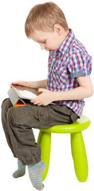 Government Alerts Directly To You - Sitting Child Chair (400x400), Png Download