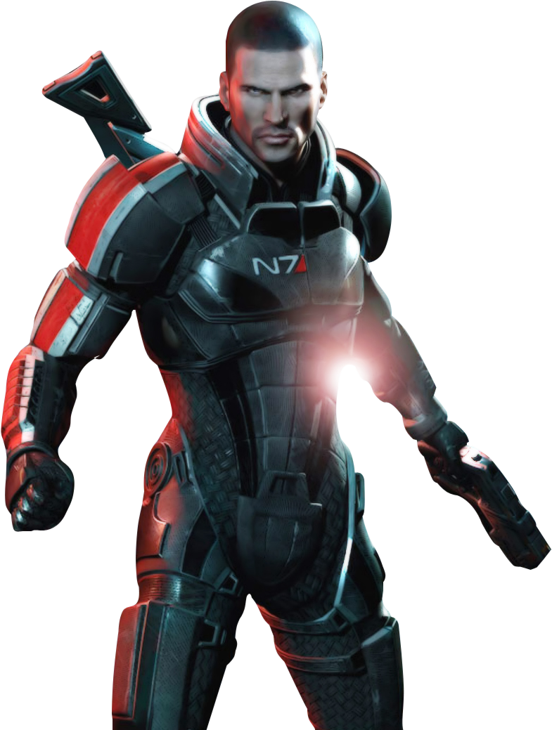 Commander Shepard In Mass Effect 3 - Mass Effect Commander Shepard Png (785x1039), Png Download