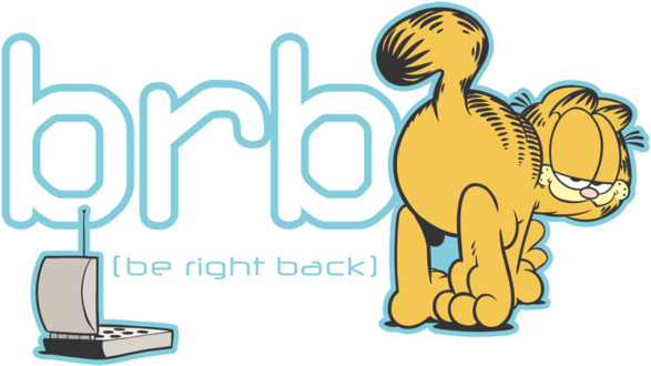 Garfield (600x343), Png Download