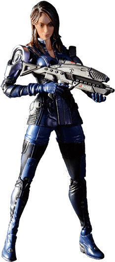 Mass Effect - Mass Effect 3 Play Arts Kai Ashley Williams Figure (600x600), Png Download