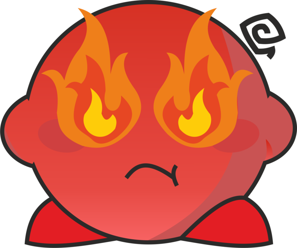Rage Png Graphic Freeuse Library - Kirby Rage (977x817), Png Download