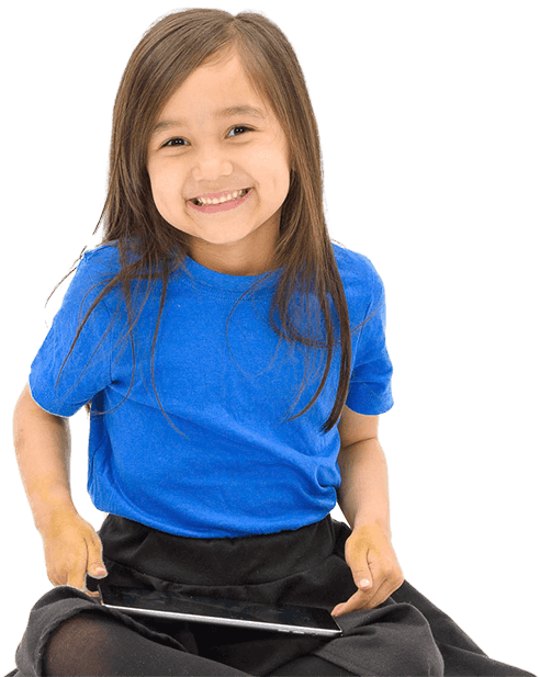 Learning English - Sitting (500x617), Png Download