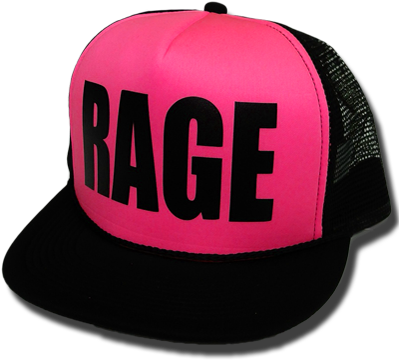 Rage Black Pink - Pink And Black Hat (400x400), Png Download