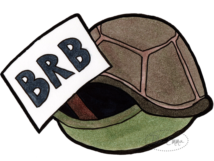 Be Right Back (744x558), Png Download