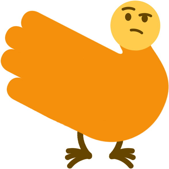 Thonk A Doodle Doo - Bird Thonk (621x644), Png Download