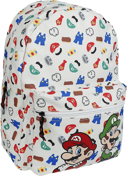 Nintendo - Mario And Luigi Backpack (600x600), Png Download