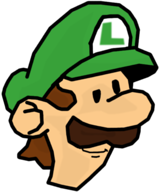Smug-ass Luigi (547x680), Png Download