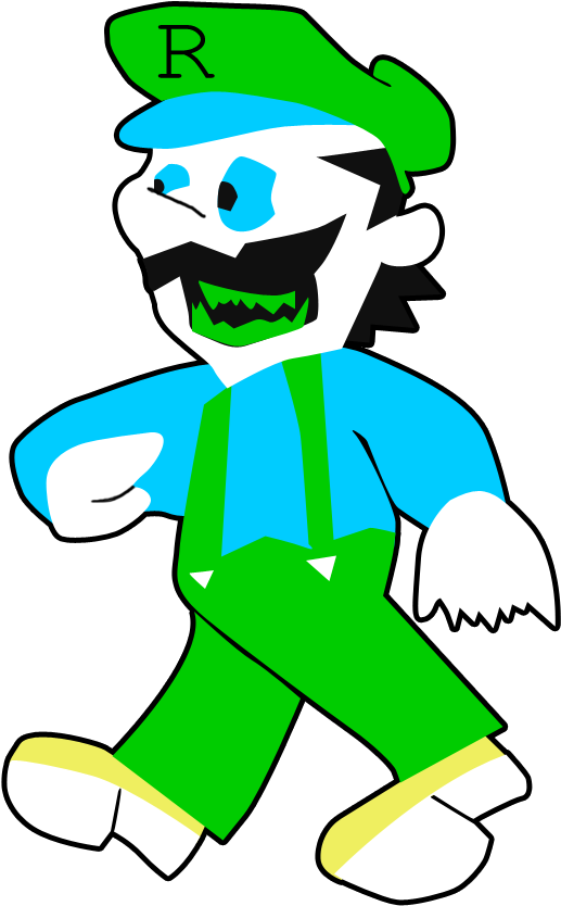 Image - Ragamiicho - Un-mario Wiki - Ragamiicho Luigi (721x905), Png Download