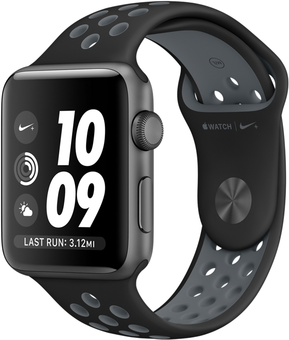 Apple Watch Nike , 42mm Space Gray Aluminum Case With - Nike Apple Watch 42mm (940x1112), Png Download