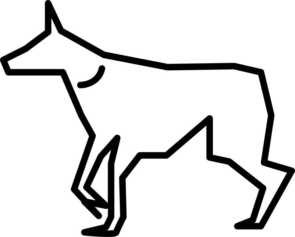 Dog Outline - - Esquema De Un Perro (980x788), Png Download