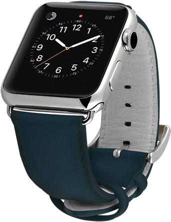 Ullu Hand-colored Leather Apple Watch Band In Deep - Ullu Hand-colored Leather Apple Watch Band (450x450), Png Download