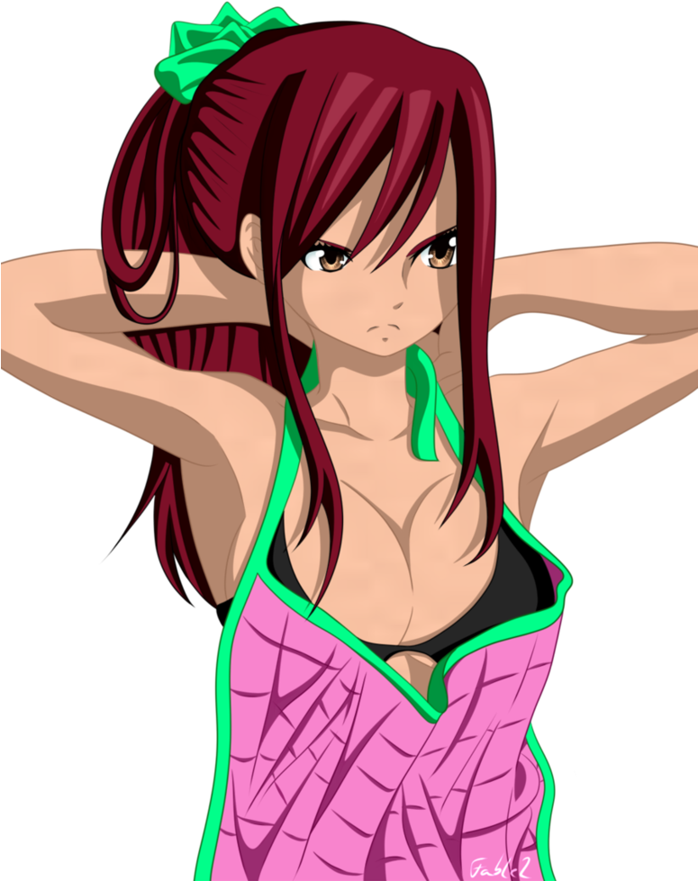 Popular Images - Erza In Apron (774x1032), Png Download